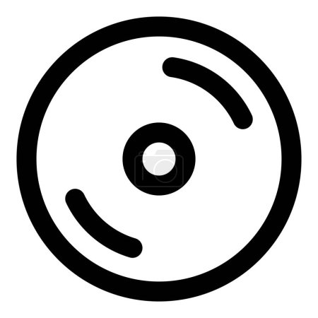 Illustration for Vinyl used to record for audio playback. - Royalty Free Image