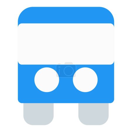 Illustration for Road vehicle or bus for carrying passengers. - Royalty Free Image
