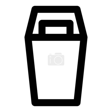 Illustration for Bin container for waste disposal. - Royalty Free Image
