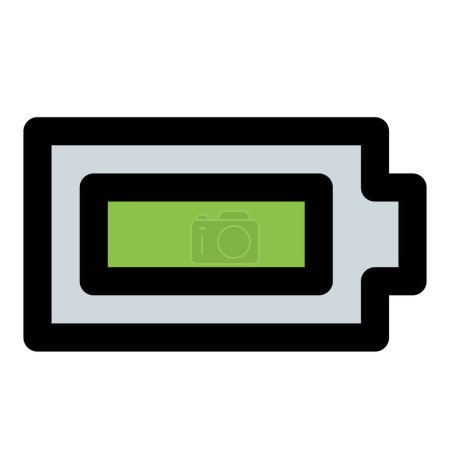 Illustration for Full stored energy device ready for use. - Royalty Free Image