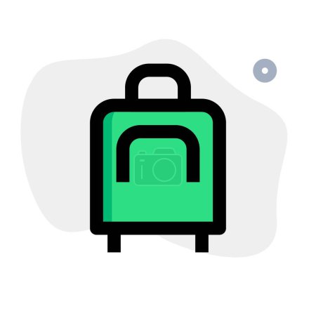 Illustration for Travel-friendly suitcase with convenient handles. - Royalty Free Image
