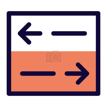 Ilustración de Señal direccional utilizada para indicar las rutas. - Imagen libre de derechos
