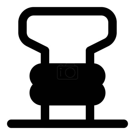 Illustration for Mooring bollard, a fixture for vessel security. - Royalty Free Image
