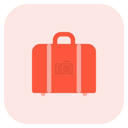 Illustration for Portable handled baggage for travelling. - Royalty Free Image