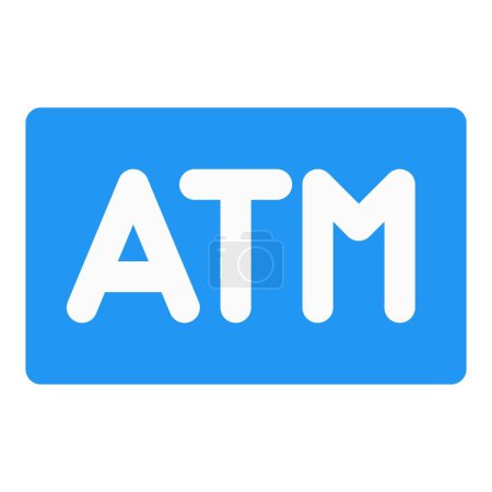 Illustration for ATM machine for banking transactions and withdrawals. - Royalty Free Image