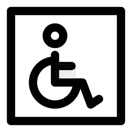 Illustration for Mobility-challenged vehicles available at bus terminal. - Royalty Free Image