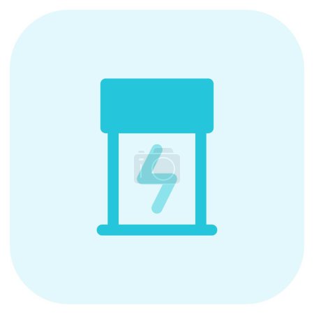 Illustration for Power hub for recharging electronic devices efficiently. - Royalty Free Image