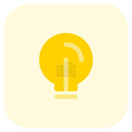 Illustration for Rechargeable light bulb for illumination. - Royalty Free Image
