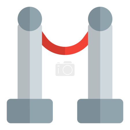 Illustration for Partition or barricade for defined separation. - Royalty Free Image
