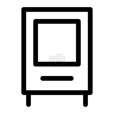 Illustration for Vending machine for dispensing snacks and drinks. - Royalty Free Image
