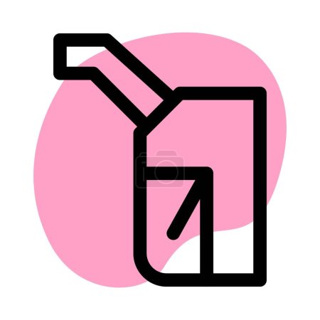 Ilustración de Boquilla de gasolina, dispositivo utilizado para llenar combustible en vehículos. - Imagen libre de derechos