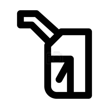 Ilustración de Boquilla de gasolina, dispositivo utilizado para llenar combustible en vehículos. - Imagen libre de derechos