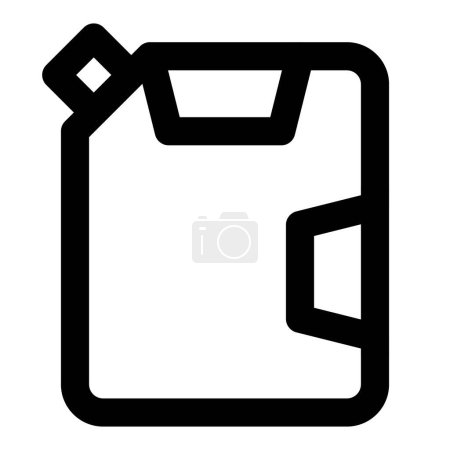 Ilustración de Depósito de combustible compacto para el almacenamiento de gasolina. - Imagen libre de derechos