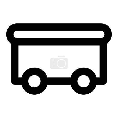 Téléchargez les illustrations : Véhicule à roues pour le transport de matières extraites. - en licence libre de droit
