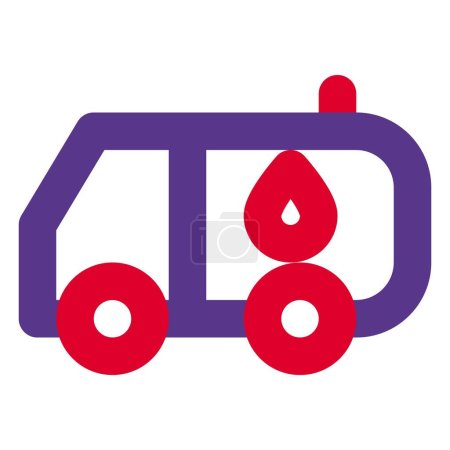 Ilustración de Camión que transporta productos petrolíferos líquidos. - Imagen libre de derechos