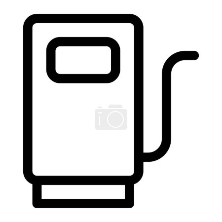 Téléchargez les illustrations : Station de distribution d'essence offrant de l'essence. - en licence libre de droit