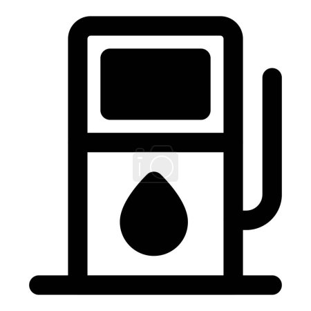 Illustration for Petrol pump for dispensing gasoline fuel. - Royalty Free Image