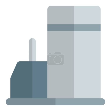 Illustration for Power plant, a structure for generating electricity. - Royalty Free Image