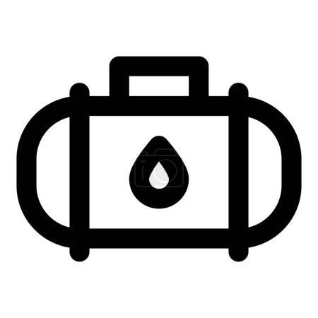 Téléchargez les illustrations : Réservoir ou conteneur utilisé pour stocker le gaz propane. - en licence libre de droit
