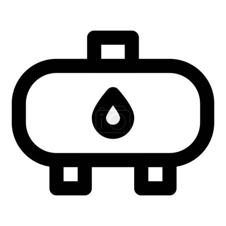 Illustration for Container for storing and dispensing propane. - Royalty Free Image