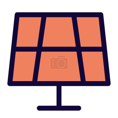 Ilustración de Los paneles solares utilizan la luz solar para generar electricidad. - Imagen libre de derechos