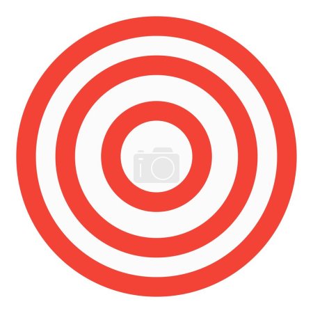 Illustration for Board with rings for dart throwing. - Royalty Free Image