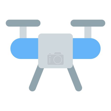 Illustration for Aerial views captured by flying vehicle or drone. - Royalty Free Image