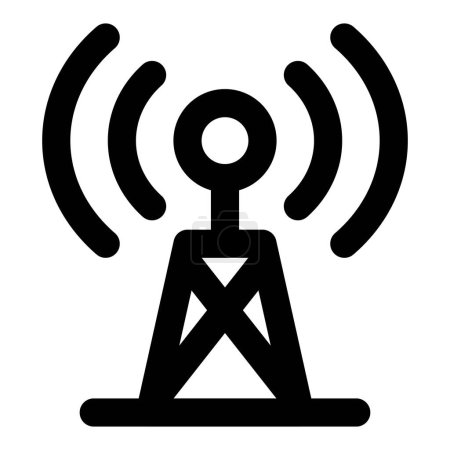 Téléchargez les illustrations : Tour de signalisation pour la transmission des signaux de communication. - en licence libre de droit