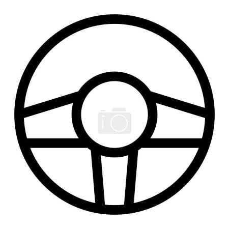 Illustration for Experience precise control with steering wheel. - Royalty Free Image