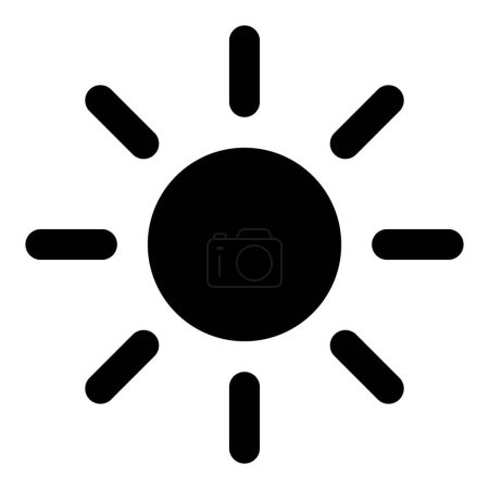Ilustración de Sol, centro del sistema solar. - Imagen libre de derechos