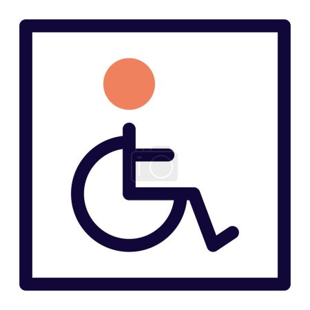 Téléchargez les illustrations : Accessibilité, accès sans obstacle pour les personnes. - en licence libre de droit