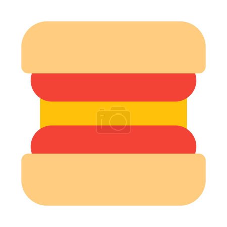 Ilustración de Servicio de hamburguesas disponible en el lugar público. - Imagen libre de derechos