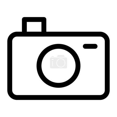 Illustration for Vintage camera with a traditional design. - Royalty Free Image