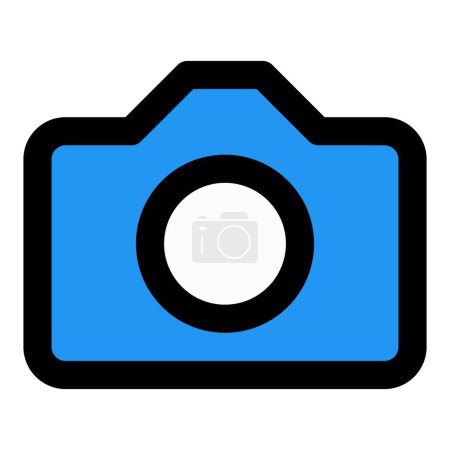 Illustration for Camera, piece of equipment for capture photos. - Royalty Free Image