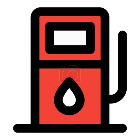 Téléchargez les illustrations : Station essence pour carburant et commodité. - en licence libre de droit