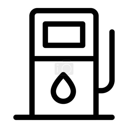 Ilustración de Gasolinera para combustible y conveniencia. - Imagen libre de derechos