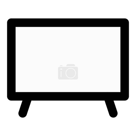 Illustration for Entertainment programs broadcasted on television screens. - Royalty Free Image