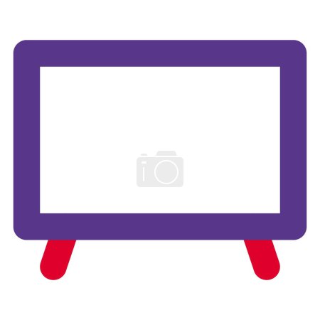 Ilustración de Dispositivo de entretenimiento visual para programas de radiodifusión. - Imagen libre de derechos