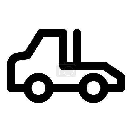 Illustration for Disabled vehicles transported via tow truck. - Royalty Free Image