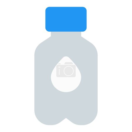Téléchargez les illustrations : Hydratation portable dans un récipient en plastique scellé. - en licence libre de droit