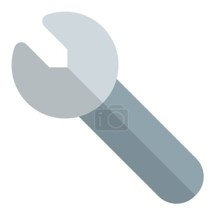 Illustration for Wrench tool for tightening or loosening bolts. - Royalty Free Image