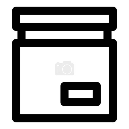 Illustration for Evidence bag used as a custody measure. - Royalty Free Image