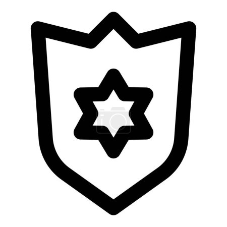 Téléchargez les illustrations : Insigne, symbole de l'autorité policière et de l'honneur. - en licence libre de droit