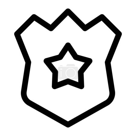 Téléchargez les illustrations : Insigne de police, symbole d'autorité et de confiance du public. - en licence libre de droit