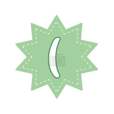 Ilustración de Insignia única del símbolo del soporte abierto. - Imagen libre de derechos