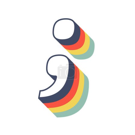 Semicolon symbol displays color variations.