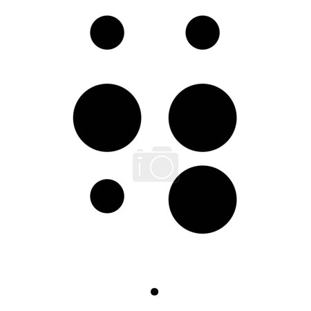 Foto de Patrón de puntos o carácter en el script braille. - Imagen libre de derechos