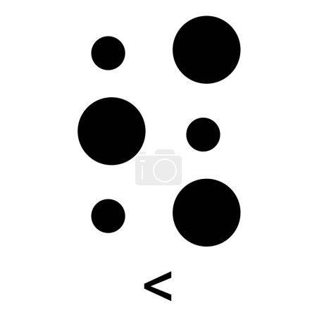 Foto de Símbolo de menos que en texto braille. - Imagen libre de derechos
