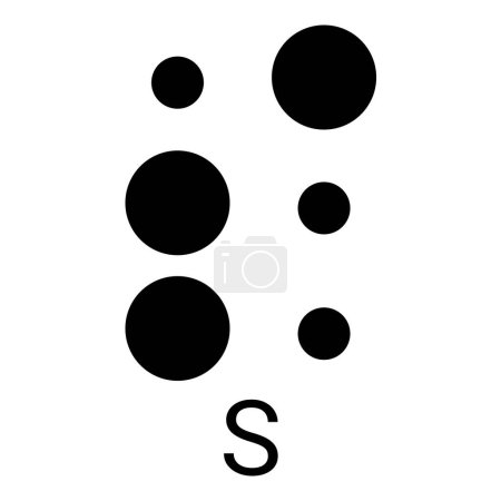 Recognizing alphabet S with raised dots.