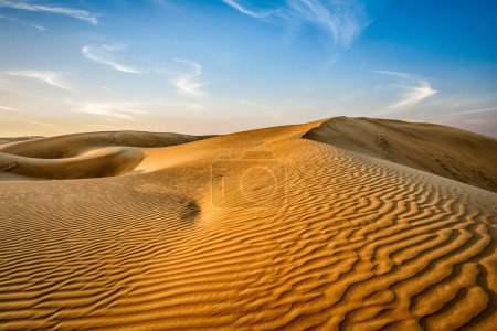 Foto de Dunas del desierto de Thar. Dunas Sam Sand, Rajastán, India - Imagen libre de derechos